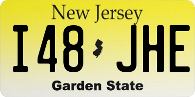 NJ license plate I48JHE
