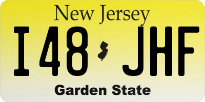 NJ license plate I48JHF