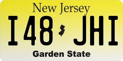 NJ license plate I48JHI