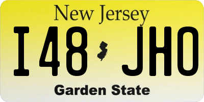 NJ license plate I48JHO