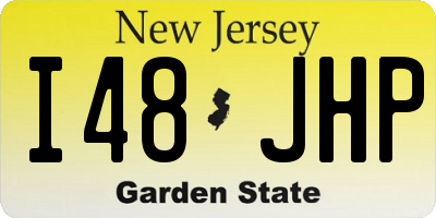 NJ license plate I48JHP