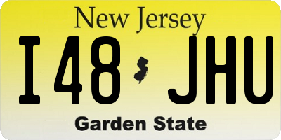 NJ license plate I48JHU