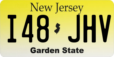 NJ license plate I48JHV