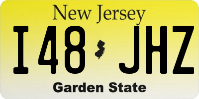 NJ license plate I48JHZ