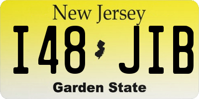 NJ license plate I48JIB