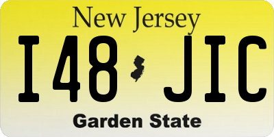 NJ license plate I48JIC