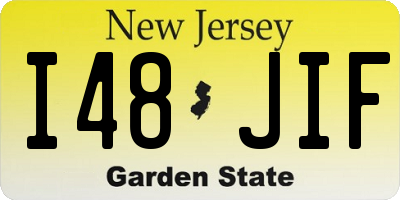 NJ license plate I48JIF