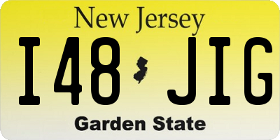 NJ license plate I48JIG