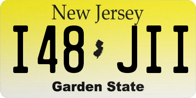 NJ license plate I48JII