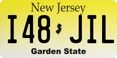 NJ license plate I48JIL