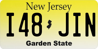 NJ license plate I48JIN