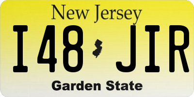 NJ license plate I48JIR
