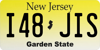 NJ license plate I48JIS