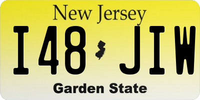 NJ license plate I48JIW