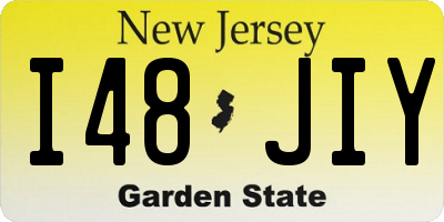 NJ license plate I48JIY