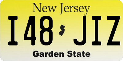 NJ license plate I48JIZ