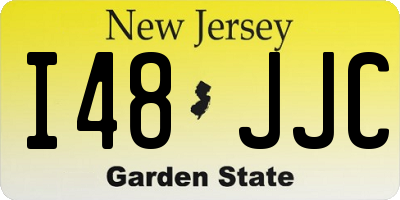NJ license plate I48JJC