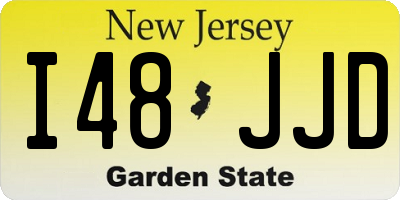 NJ license plate I48JJD