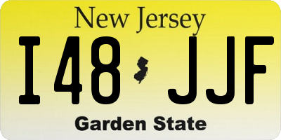 NJ license plate I48JJF