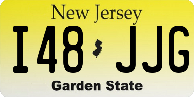 NJ license plate I48JJG