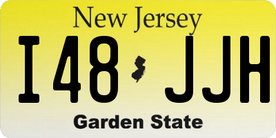 NJ license plate I48JJH