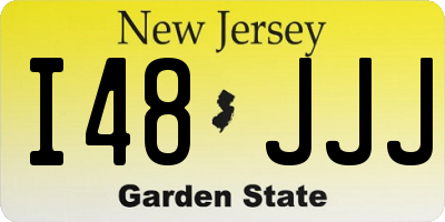 NJ license plate I48JJJ