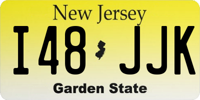NJ license plate I48JJK
