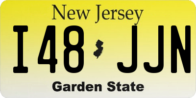 NJ license plate I48JJN