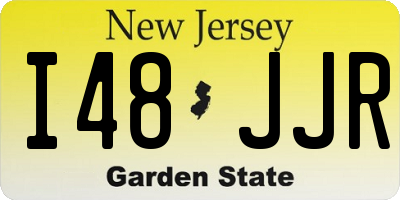 NJ license plate I48JJR