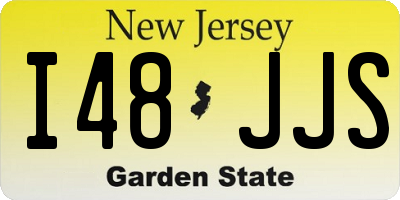 NJ license plate I48JJS