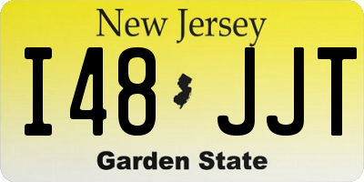 NJ license plate I48JJT