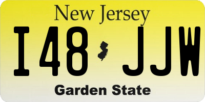 NJ license plate I48JJW