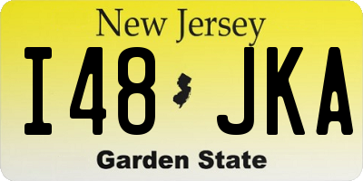 NJ license plate I48JKA