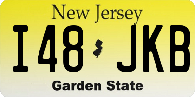 NJ license plate I48JKB
