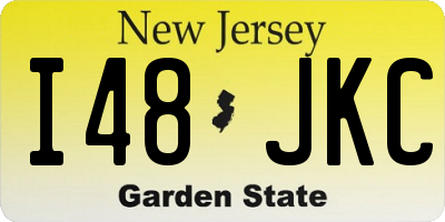 NJ license plate I48JKC