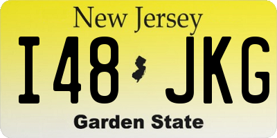 NJ license plate I48JKG