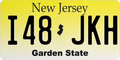 NJ license plate I48JKH