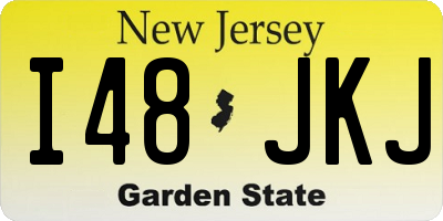 NJ license plate I48JKJ