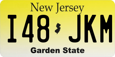 NJ license plate I48JKM