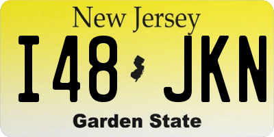 NJ license plate I48JKN