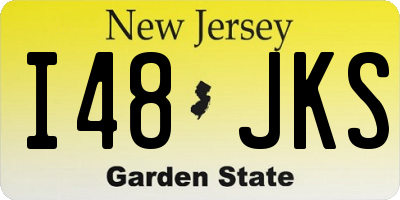 NJ license plate I48JKS