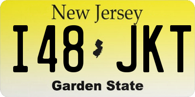 NJ license plate I48JKT