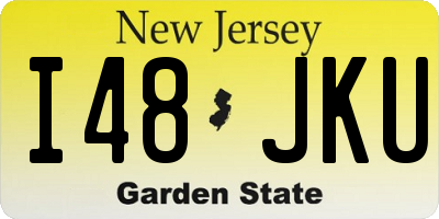 NJ license plate I48JKU