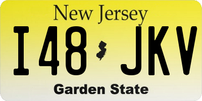 NJ license plate I48JKV