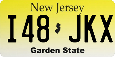NJ license plate I48JKX