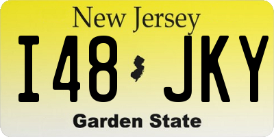 NJ license plate I48JKY