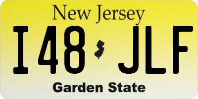 NJ license plate I48JLF