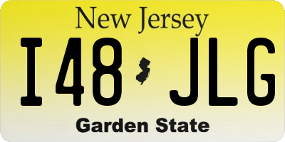 NJ license plate I48JLG