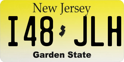 NJ license plate I48JLH