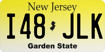 NJ license plate I48JLK